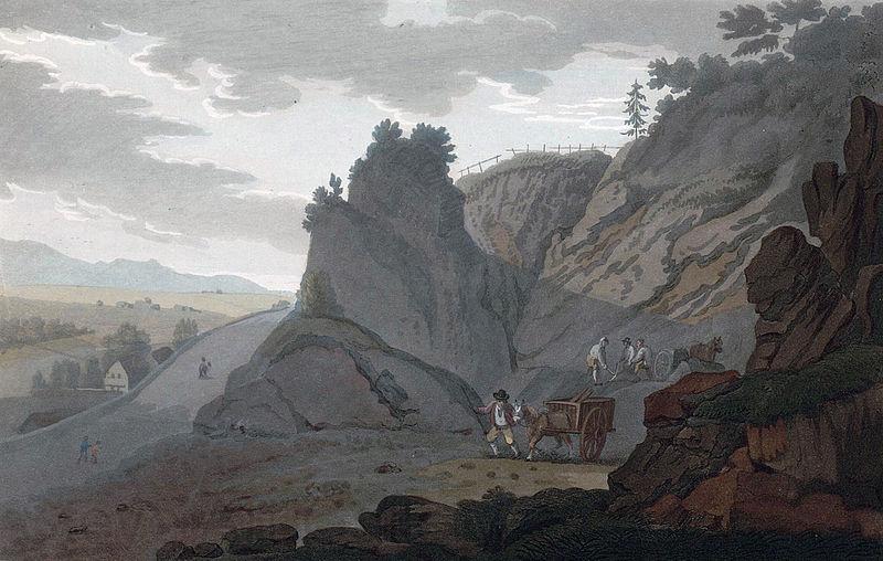 John William Edy Alum Mine at Egeberg Norge oil painting art